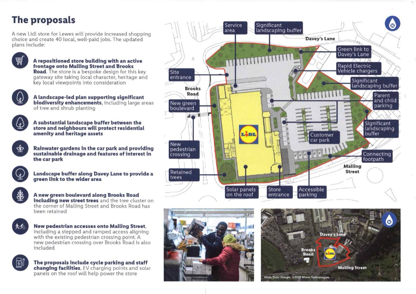 Preliminary site plan from inside Lidl's August 2026 leaflet